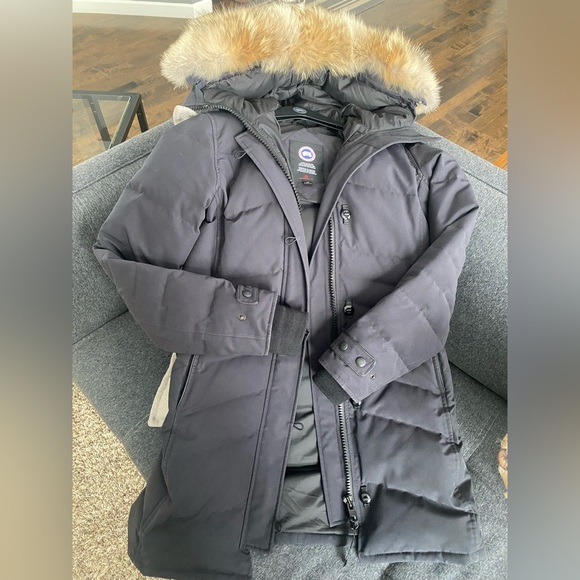 Navy blue Canada goose Lorette Parka - Picture 5 of 11